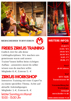 Freies Zirkustraining in Solingen